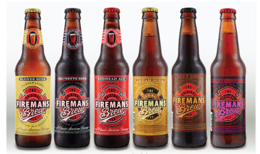 Branding a Craft Beverage Company is a dream come true for this graphic designer. With 3 Beers and 3 Sodas, Fireman’s Brew Beverages boasts “America’s Favorite Blonde, Brunette & Redhead ”, with matching Cream, Root Beer, & Black Cherry Sodas, all micro-brewed to perfection!