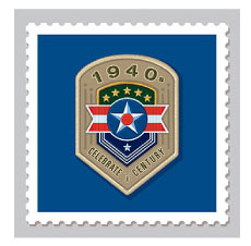 Design & Illustration for the USPS Celebrate The Century Stamp Book - 1940’s. Representing the branches of the Armed Forces during WWII.