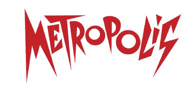Lettering based on the 1927 Fritz Lang movie Metropolis. This version was used for Giorgio Moroder’s 1984 adaptation and Soundtrack Album.